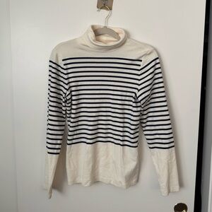 Striped turtleneck